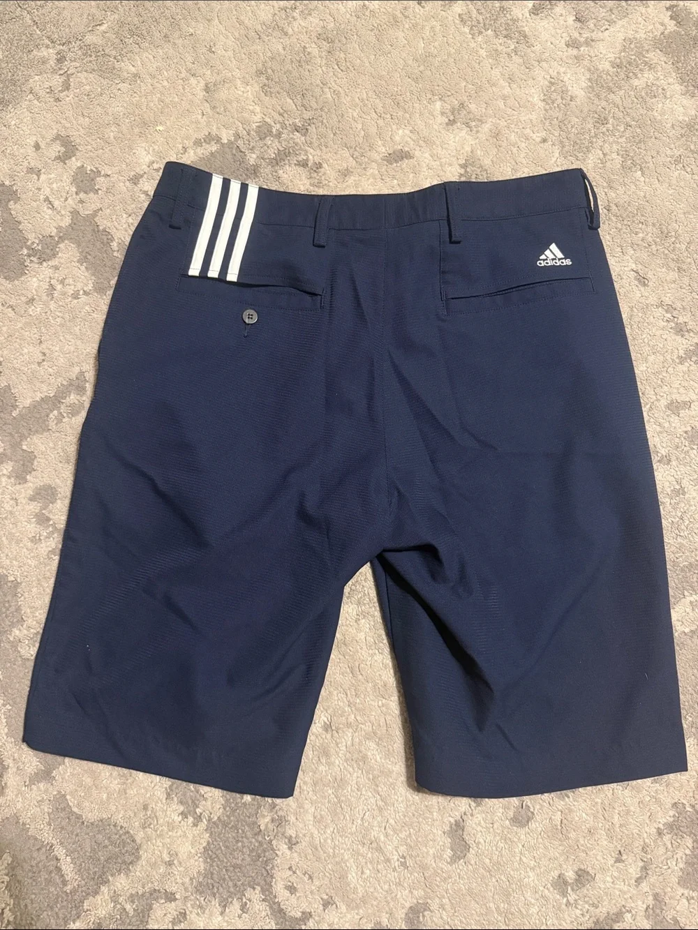 adidas Men's Navy Flat Front Golf Shorts